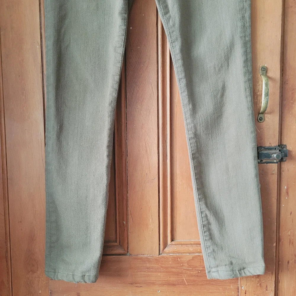 Frame le Skinny de Jeanne Jeans In Surplus Olive Green  size 27 - Picture 5 of 16